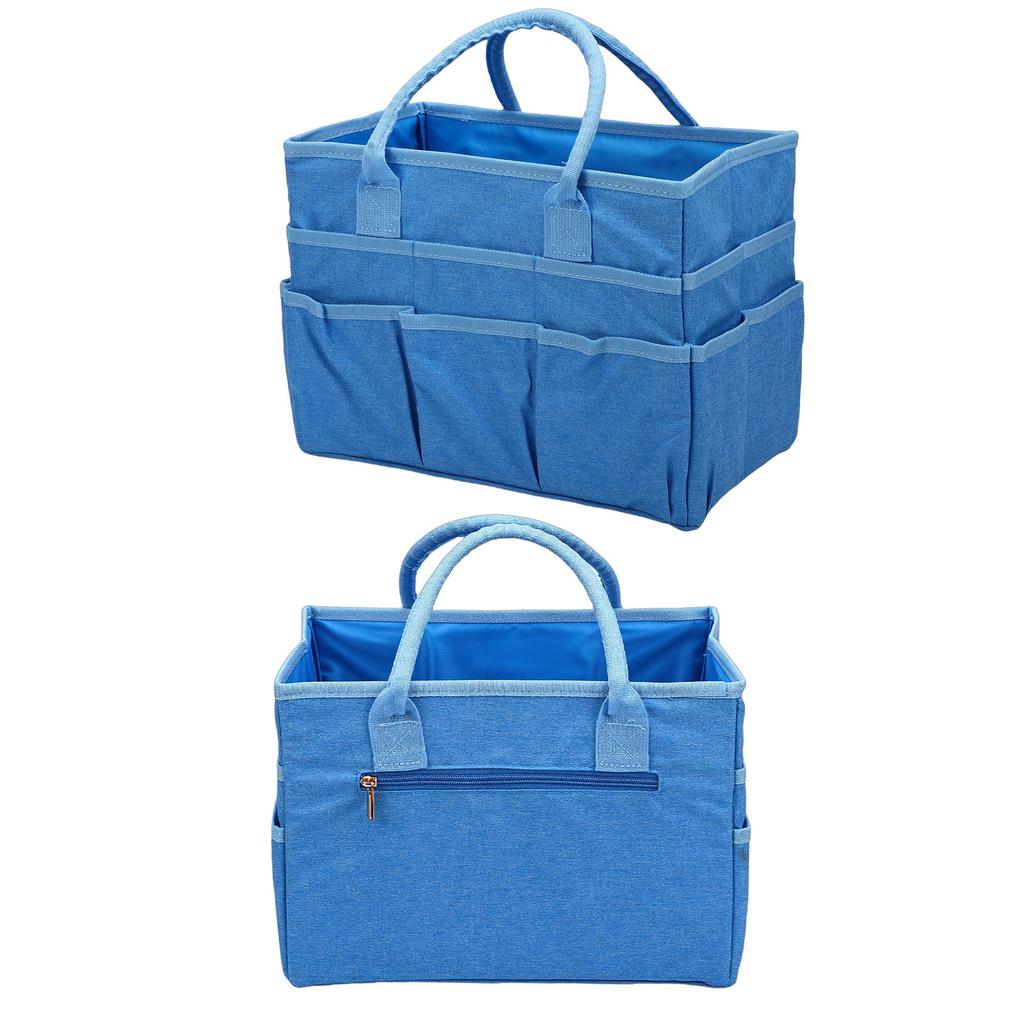 Craft Organizer Bag 10 Pockets Oxford Fabric Spacious Arts and Crafts Storage Teacher Stationery Sewing Gardening Tool