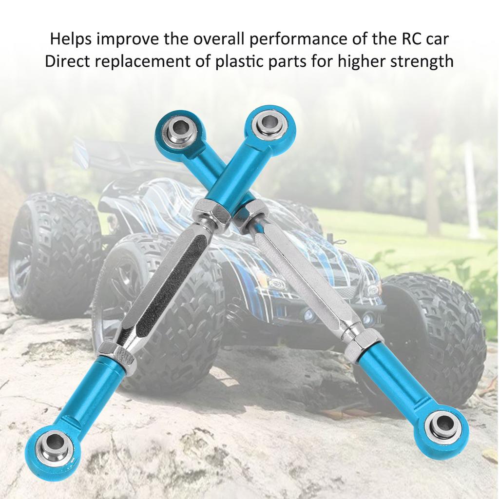 2PCS Rear Suspension Tie Rod Steering Pull Rod Set for JLB for Truck Series 1Celsius10 RC Car