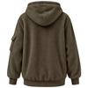 Felpa Casual da Donna in Flanella con Tasca per Animali, Manica Lunga, Pullover