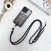 Shockproof Lanyard Card Case For Samsung Galaxy S25 Ultra S24 Plus S23 S22 A55 Crossbody Neck Strap Soft Plating Glitter Cover
