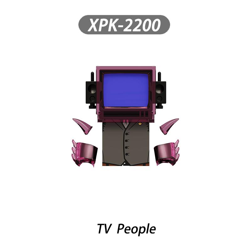 MOC Skibidi Toilet Man Vs Monitor Building Blocks The Audio and Camera Man Toys For Children Christmas Birthday Gift