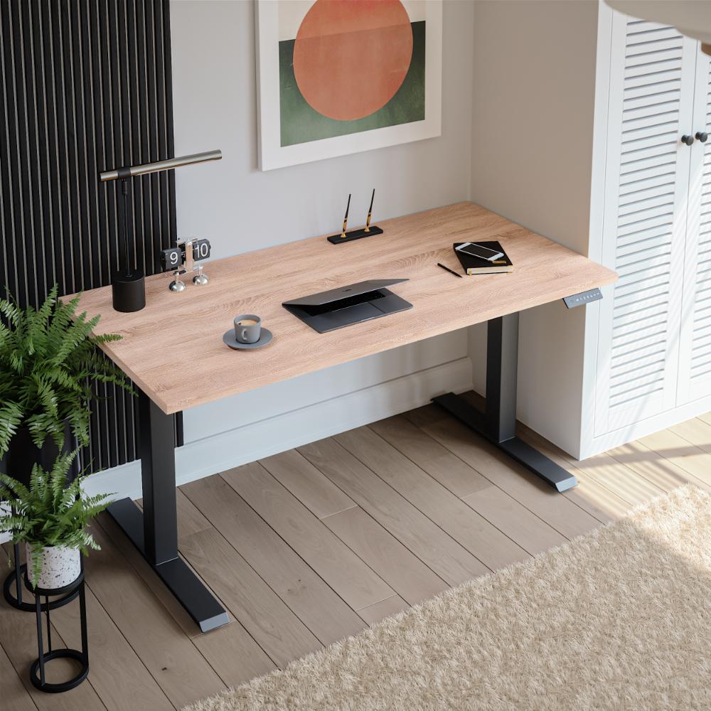 Blat Laminowany Dąb Sonoma 120 X 60 X 2,5 Cm Do Biurka, Stołu, Stolika