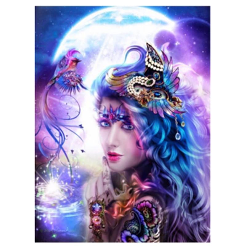 

5D «Женщина» Алмазная картина DIY Мозаика Алмазная вышивка Подарок или украшение для кровати Дети Хобби