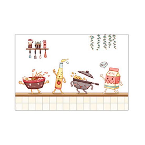 Kitchen Wallpaper Self Adhesive Oil Proof Wall Sticker Waterproof Backsplash Wall Protector Film for Cupboard Kitchen