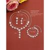 Meier Trendy Fashion Jewelry Set - Necklace, Earrings, and Bracelet
