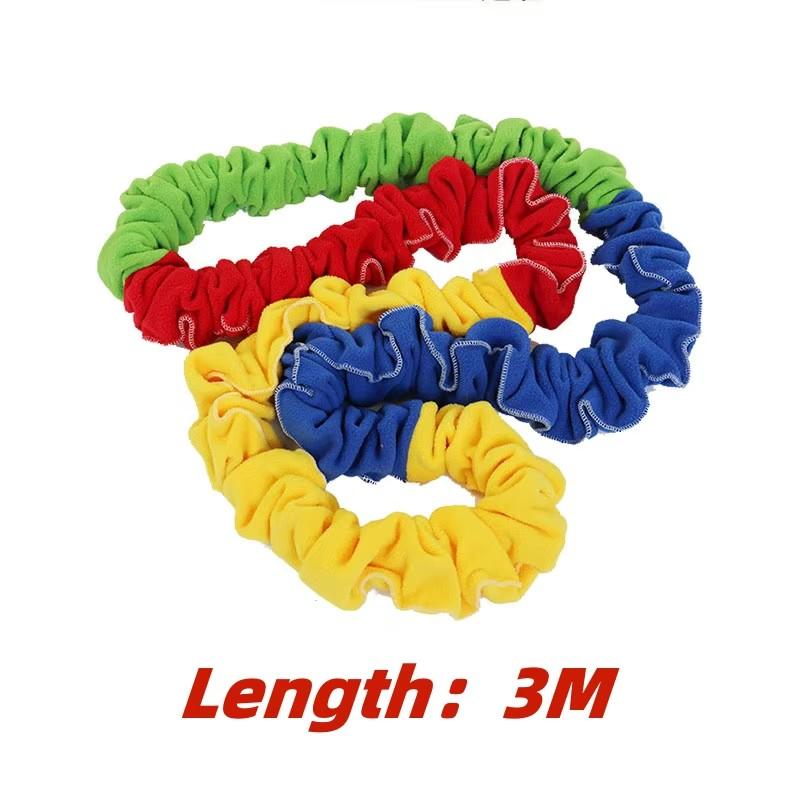 Outdoor Games Team Building Develop Sport Entertainment Toys Children Elasticity Rope Circle Running Push for Kids Sensory Rope