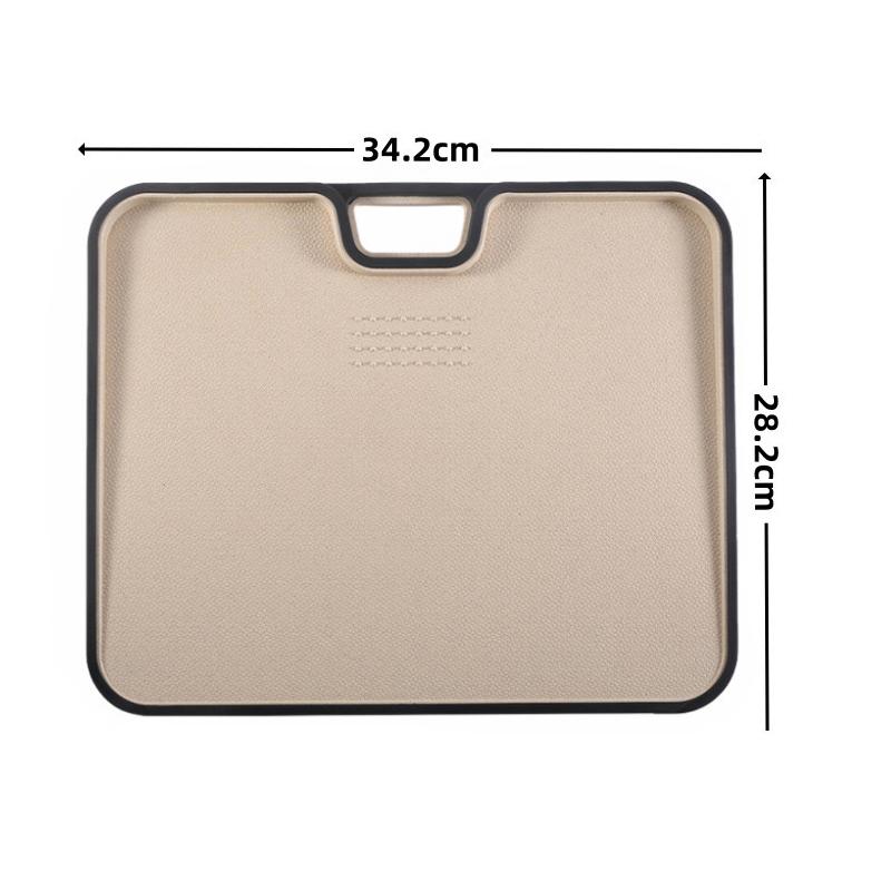 Wheat Straw Cutting Board Vegetable Meat Chopping Board Hanging Hole Spillover Prevention Kitchen Accessory Garlic Grinding