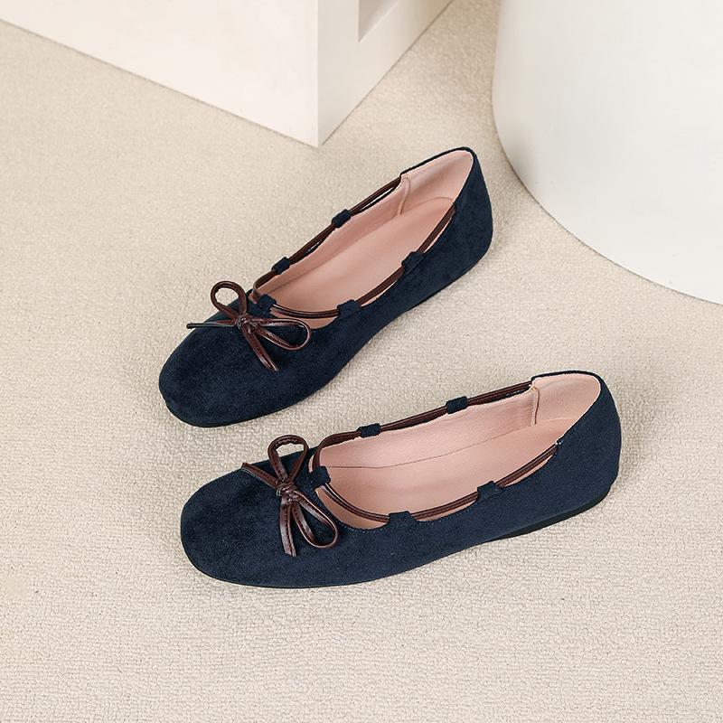 Women's Square Toe Ballet Flats Slip-On Dressy Shoes Business Casual Comfortable Foldable Work Loafers for Women Walking Flat Shoes Ballerina Flats