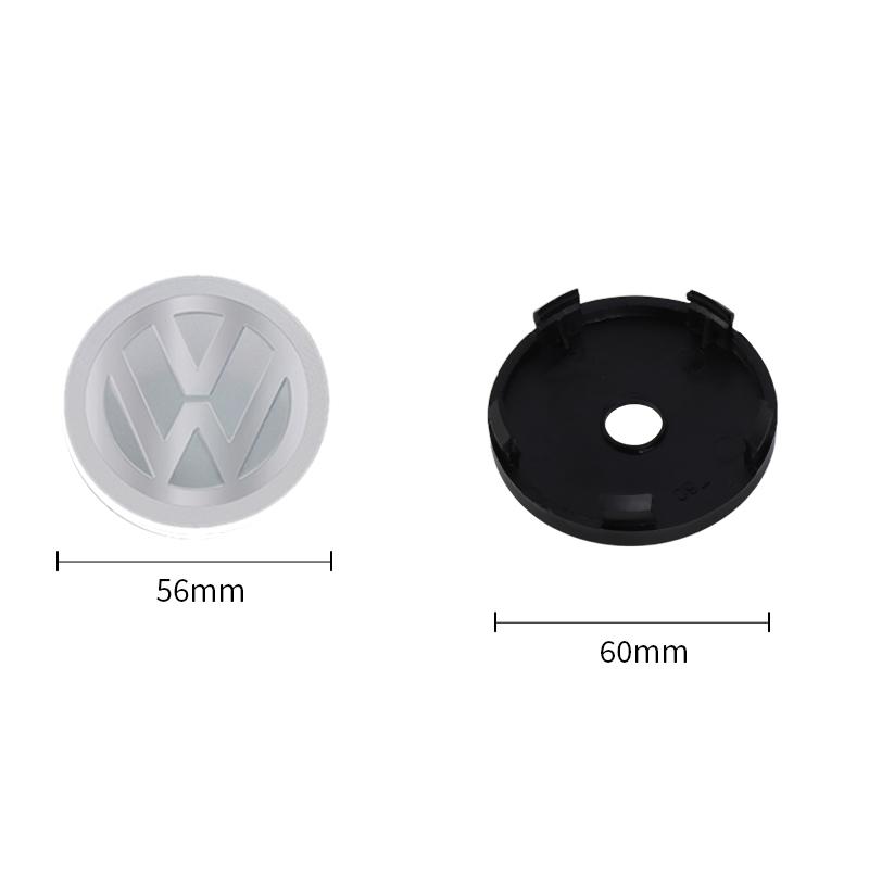 FUVLN1 60/63/68mm Car Wheel Center Hub Cap Logo Tyre Rims Badge Cover For Volkswagen VW Scirocco Golf MK6 Polo Tiguan PASSAT GTI R Line