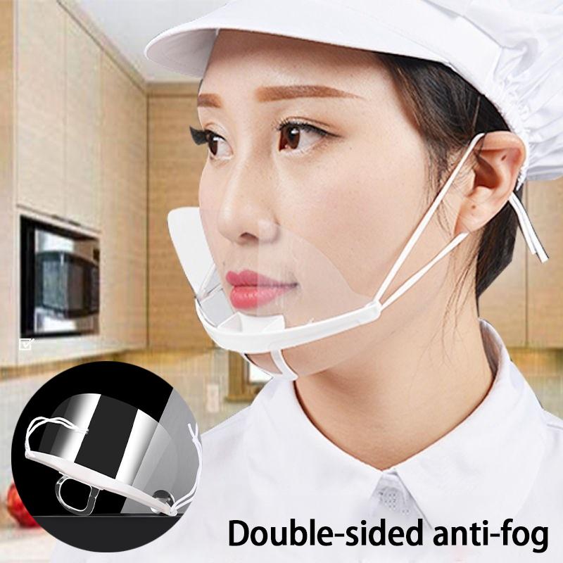 Cooking-Specific Catering Mask Kitchen Transparent Protective Face Shield 10-Pack A