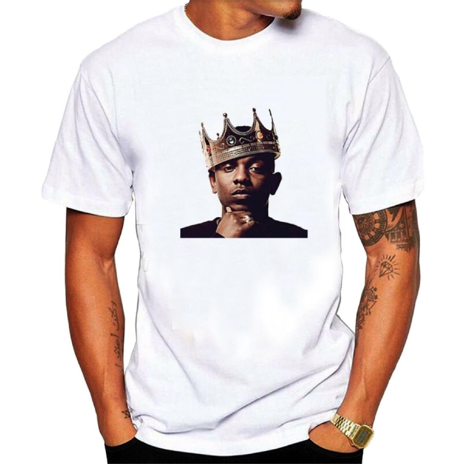 Kendrick Lamar King Graphic Tee Men s Short Sleeve T-Shirt white XXXXXL белый
