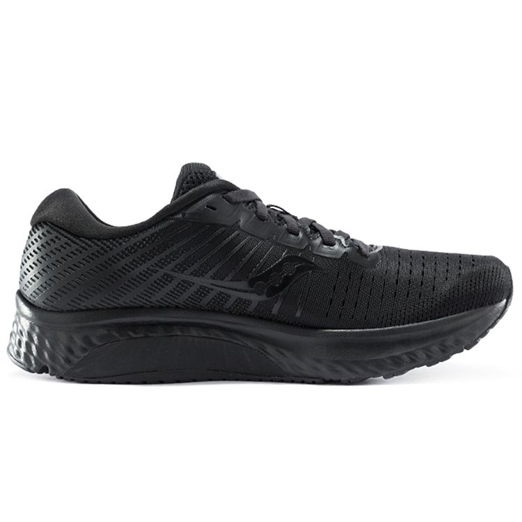 SAUCONY Guide 13 Stability Mesh Cushioning Non-Slip Durable Support Low-Top Training Running Shoes Women Sneaker Black S10548-60