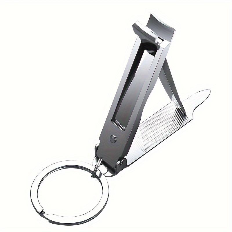 1pc Foldable Ultra-Thin Portable Stainless Steel Nail Toe Cutter, Trimmer Scissor Manicure Pedicure Tool Fingernail Clipper