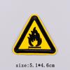 Warning Embroidery Patch Iron On Patches For Clothing Danger Prohibit Sign Embroidered Patches For Clothes Nuclear Marker Badges