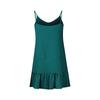 Women's Fashion Casual Color V Neck Strappy Beach Dress (Adjustable Straps)