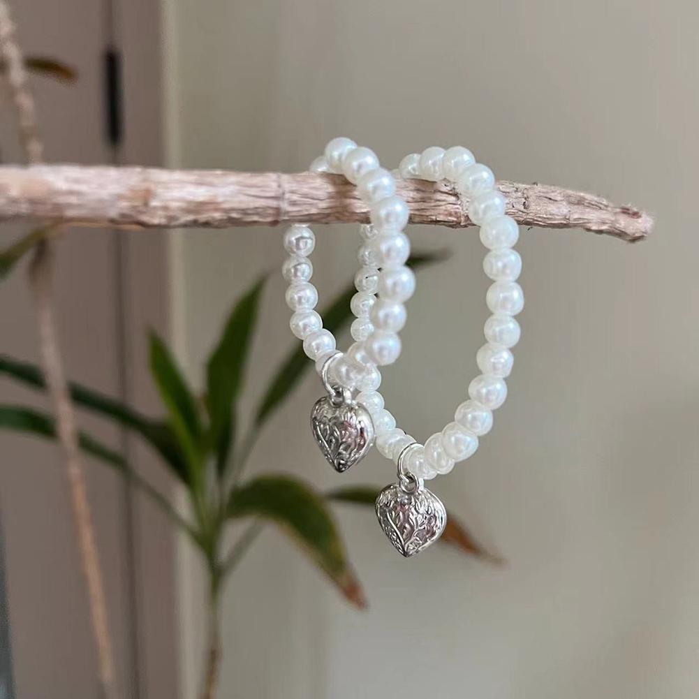 Cartoon Cute Plush Doll Necklace Love Pendant Pearl Chain Delicate Decoration Accessory For 13cm Master Dog Plush Doll