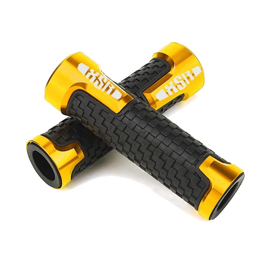 

7/8 22 мм ЧПУ Ручки руля Мотоциклетные аксессуары Нескользящая ручка руля Газ для YAMAHA XSR700 XSR900 XSR 700 900 золотой