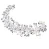 Korean Faux Pearl Floral Headband - Elegant Wedding Bride Hair Accessory