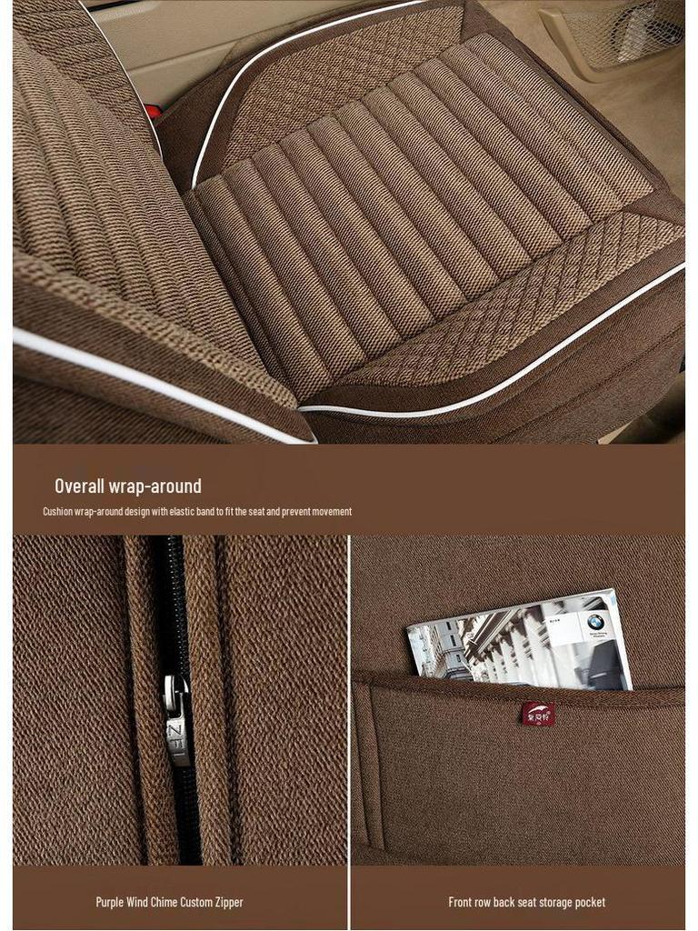 Toyota RAV4 Corolla Camry Levin Universal Linen Seat Cover – Four Seasons Full Wrap Cushion