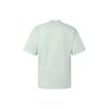 Adidas T Shirts Men's Linen Green Crew Neck Moderate Straight Fit IK0092