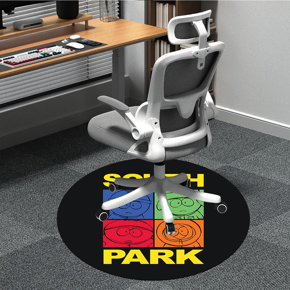 

1pcSouth Park Office Round Area Rug, Indoor Mat Suitable For Office,Bedroom Living Room Home Decor, Room Deco a0928166 80cm by 80cm