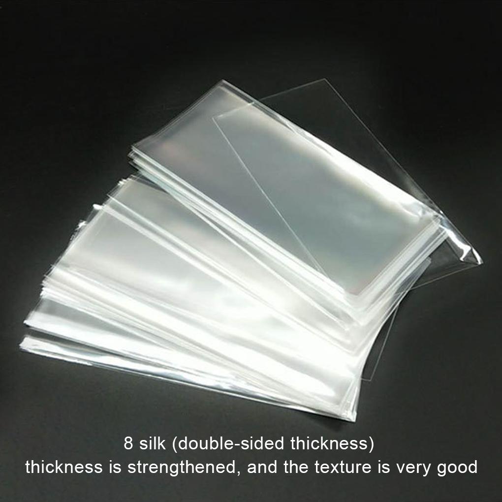 100 Pieces Portable PP Reusable Paper Money Pocket Replacement Oilproof Transparent Cash Album with Storage Case Holders