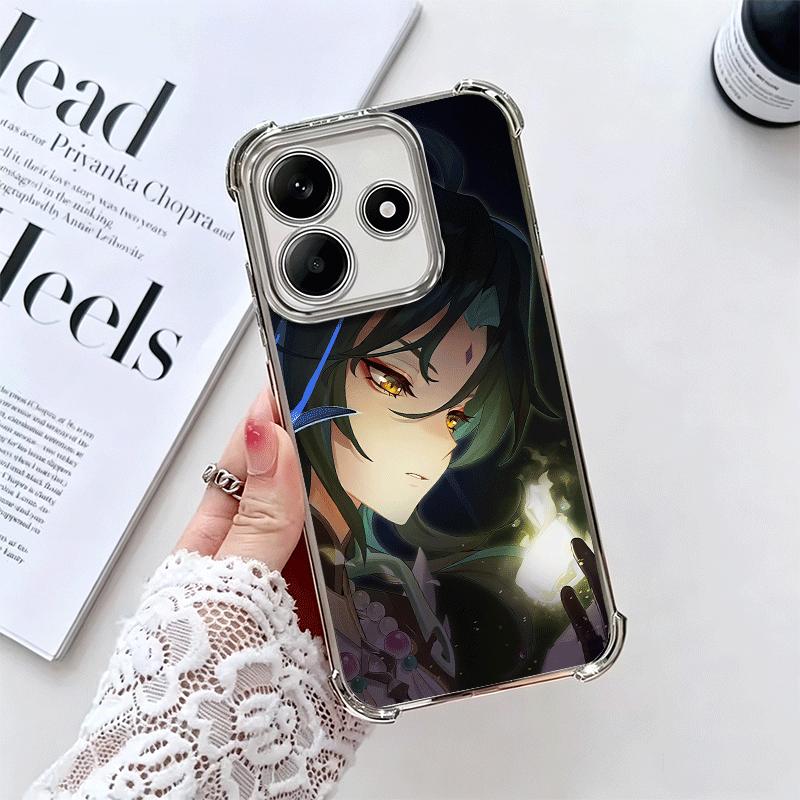 Genshin Impact Xiao Plating Phone Case For Xiaomi Redmi Note 14 15 Pro Plus 13 12 11 11S 11T 10 9S 9 5G Anti-Fall Airabag Cover