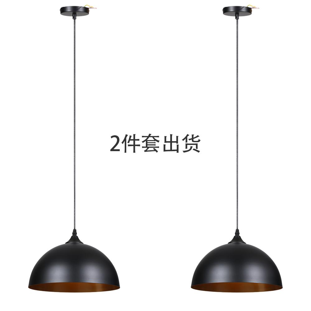 

Tomshine Металлические подвесные светильники 2 шт. 220 В-230 В Классические черные абажуры Промышленные подвесные потолочные 220V-230V