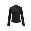 Moda mujer manga larga frente abierto cárdigan corto traje chaqueta abrigo Top