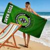 Personalisierter Name Borussia Mönchengladbach Druck Strandtuch, Großes Weiches Schnelltrocknendes Handtuch für Strand Camping Schwimmen