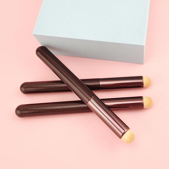 Yousheng Lipstick Smudge Brush Easy To Clean Portable Ergonomics Handle Round Head Lip Brush for Girl