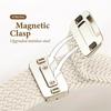 Braided Band For Apple Watch Strap 44mm 40mm 45mm 46mm 49mm 41mm 38 Magnetic Correa Bracelet iWatch Series Se 7 6 8 9 10 Ultra 2