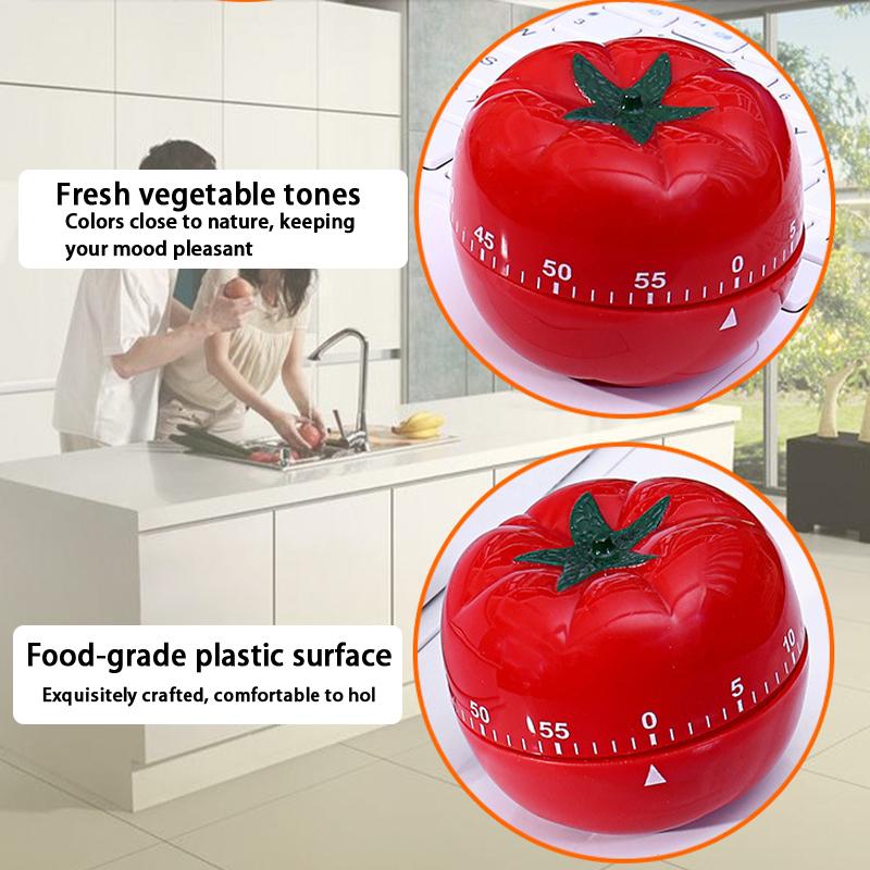 Rajčatový časovač Elektronická kuchyňská připomínka Pomodoro Mechanický odpočítávací budík Kuchyňský nástroj na vaření Herní časovač Hodiny