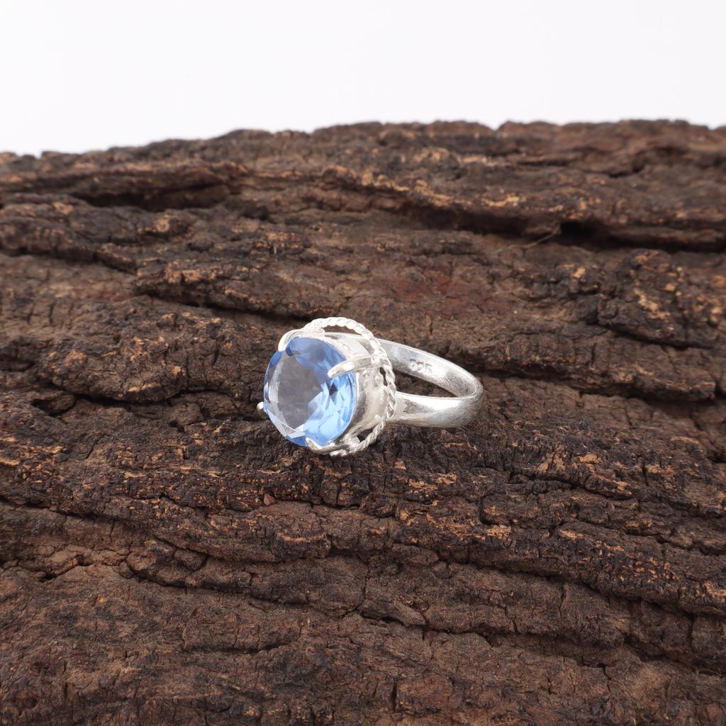 Tanzanite Handmade Gemstone Ring, 925 Solid Sterling Silver Ring Dainty Jewelry, Ring For Engagement Gift