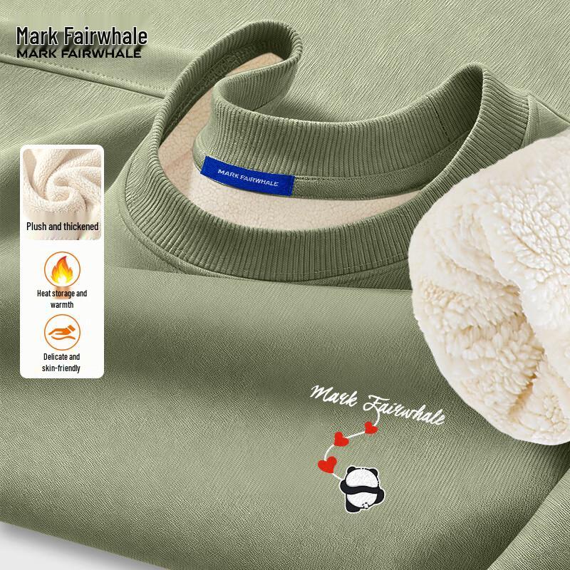 

Mark Fairwhale Men s Fleece-Lined Heavyweight Round Neck Sweatshirt L