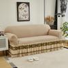 Luxury Fabric Sofa Cover Full Wrap Bubble Gauze Universal Sofa Protector for All Seasons