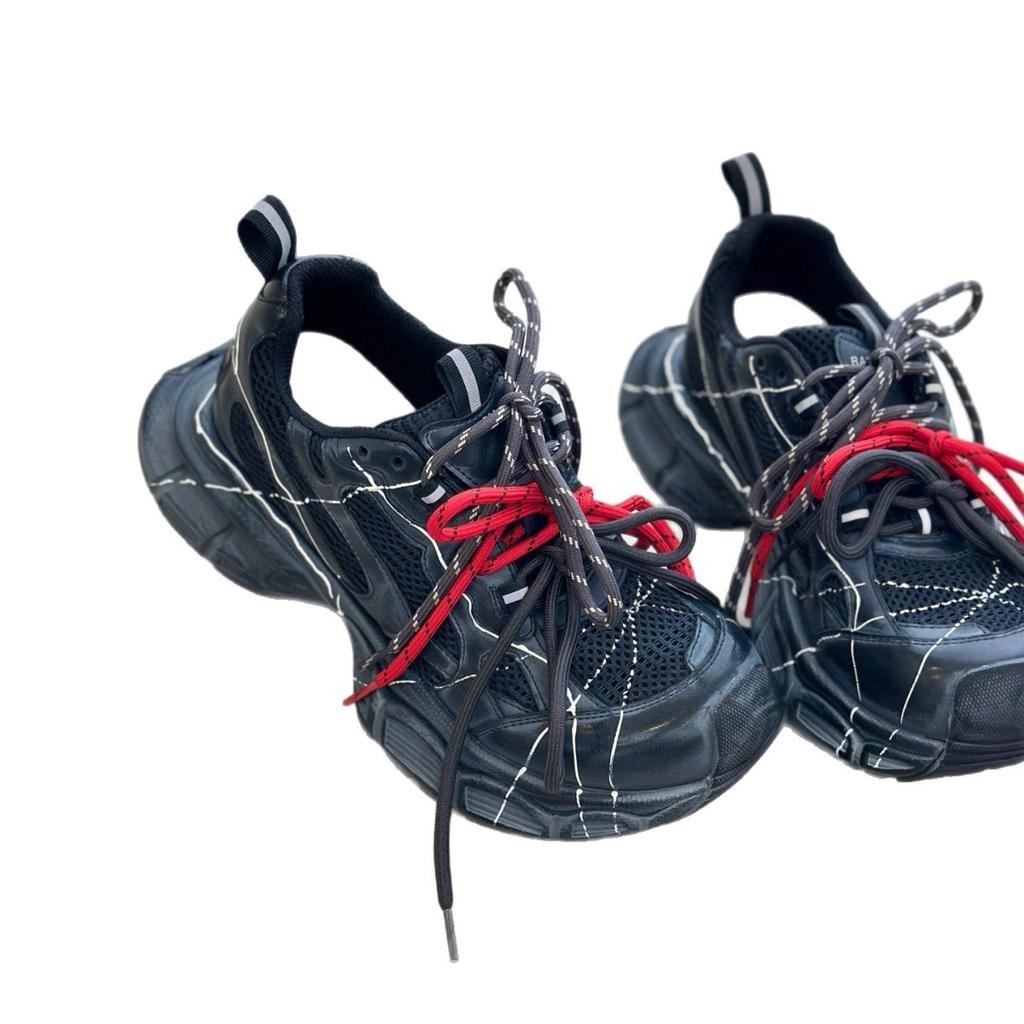 Herbst 2025 neue Leder Plateau-Dad-Schuhe Damen Sportschuhe modisch und alt vielseitige Freizeitschuhe