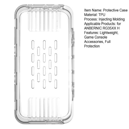 Game Console Case Lightweight Clear TPU for ANBERNIC RG35XX H Handheld Video Game Machine