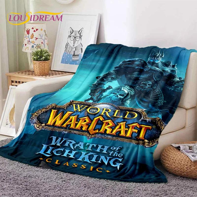 WOW, World of Warcraft Demon Hunter, Lich King Game Flannel Blanket for Beds Bedroom Sofa Picnic,Throw Blanket Outdoor Leisure
