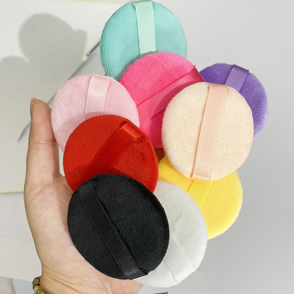 5Pcs Soft Velvet Powder Puff Blender Sponges Facial Foundation Puff Make Up Accessories Round Makeup Sponges Cosmetics Tools