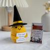New Handmade Knitted Emotional Support Pickled Cucumber Halloween Home Decoration Crochet Positive Pumpkin Doll Christmas Gifts