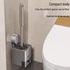 Cmaos Wall-Mounted Suction Cup Toilet Brush with Holder