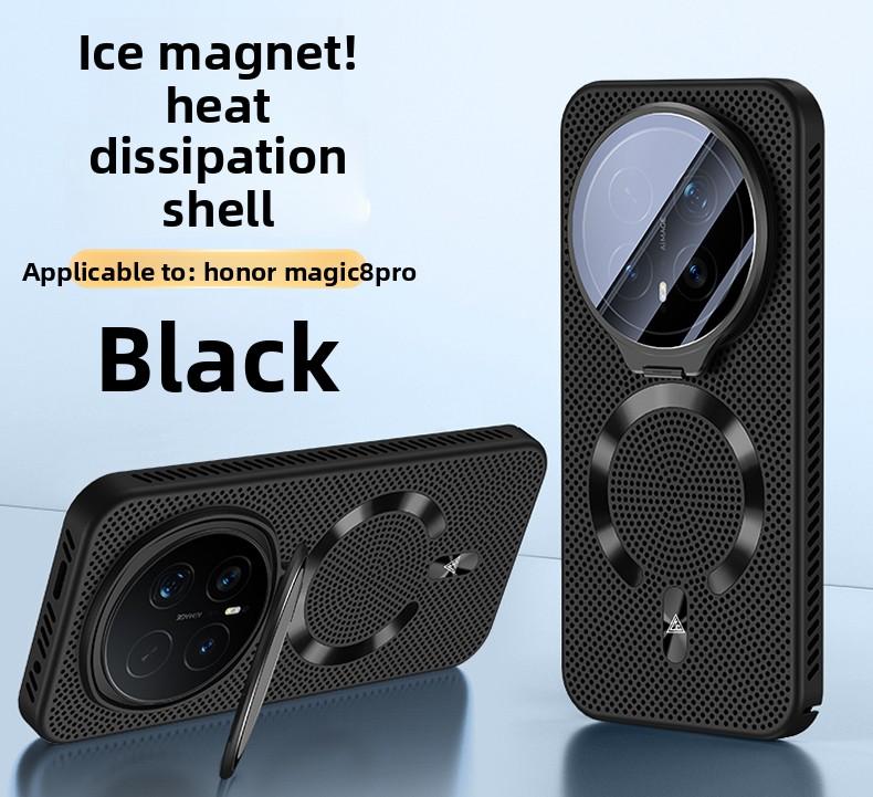 For Huawei Honor Magic 8 Pro Case Hard heat dissipation Magnetic MagSafe Lens Stand Protective Back Cover For Magic 8 8Pro Shell