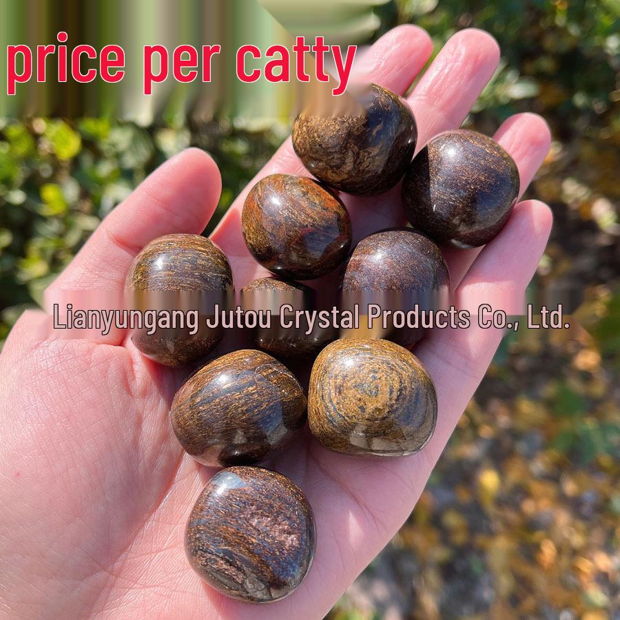 Античный бронзовый орнамент из галтованного бронзита со шпиллеровым эффектом