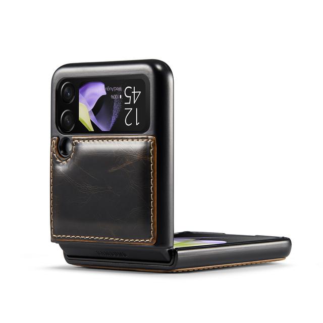 Luxury Non -Slip Leather Mobile Phone Case For Samsung Galaxy Z Flip4 Flip 4 Flip3 Flip 3 5g Non -Fingerprint Matte Cover