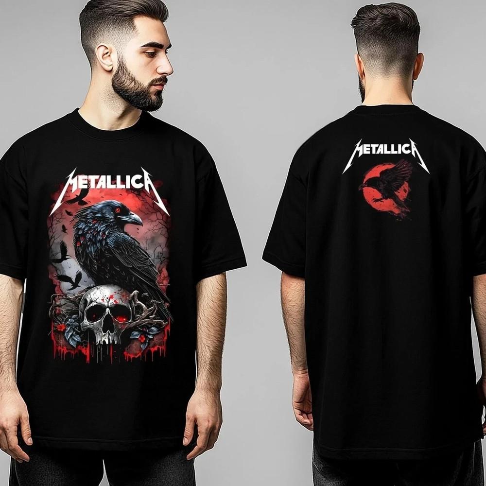 2025 Tour  Reprint Skull & Crow Art S–4XL Unisex T-Shirt XXXXL