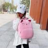 Kids Cartoon Plush Cat Backpack With Breathable Straps For Kindergarten School
