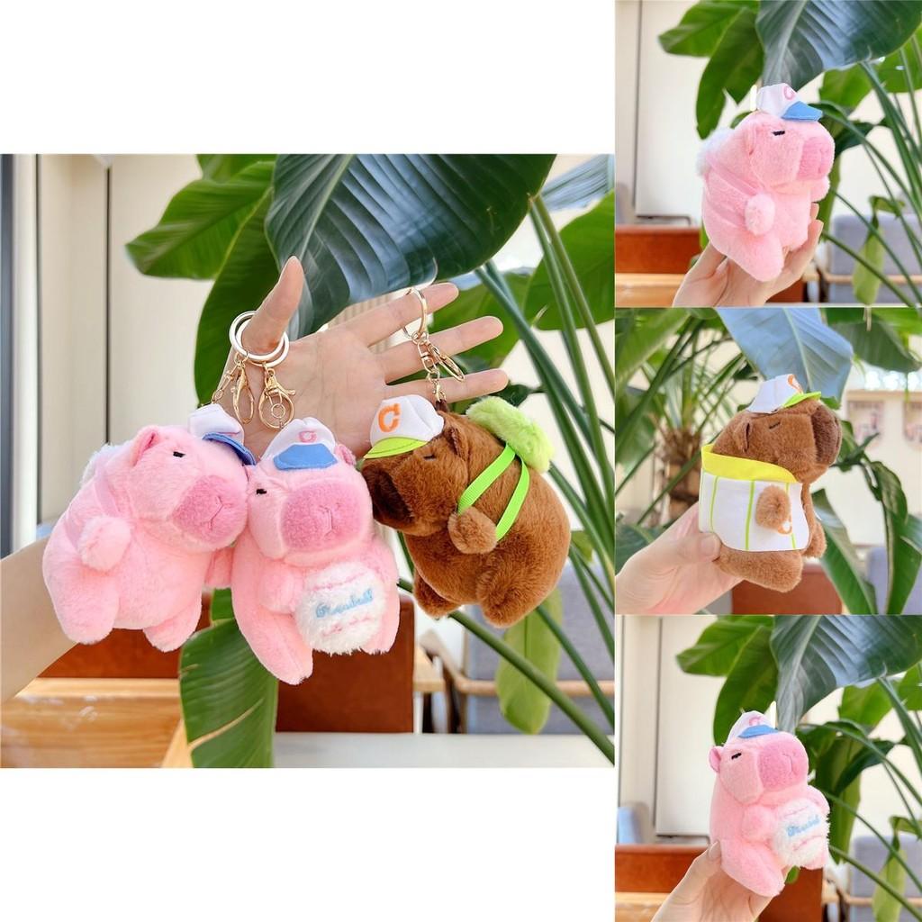 Cute And Soft Capybara Plush Keyring Animal Figure Perfect For Keychains And Gifts