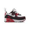 Nike Air Max 90 EasyOn TD Burgundy Crush University Red Baby Sneakers Black White HF6359-600