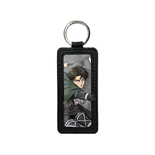 

C.S. Front Attack on Titan Leather Keychain 06 Levi Made of Iron, PU Leather, Paper, and Epoxy Resin